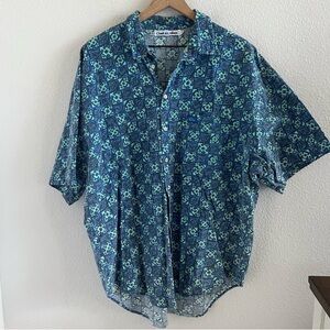 Vintage Quiksilver Men's Button Front Aloha Hawaii Hawaiian Shirt XL